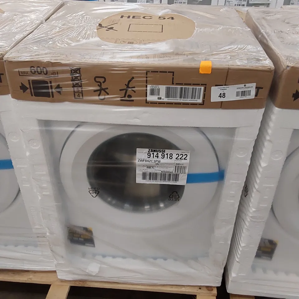 ZANUSSI ZWF842C3PW WASHING MACHINE, 8KG, 1400 SPIN, WHITE, C RATED