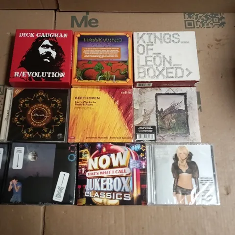 LOT OF APPROXIMATELY 19 ASSORTED CDS TO INCLUDE BRITNEY SPEARS, LED ZEPPELIN AND RAYE