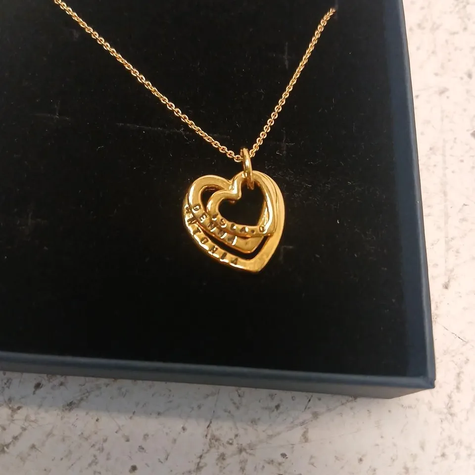 POSH TOTTY DESIGNS MAKE IT PERSONAL FAMILY NAMES HEART NECKLACE