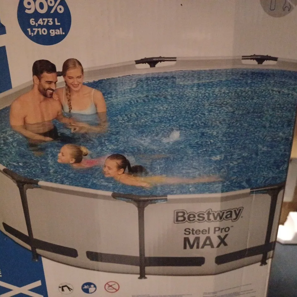 BOXED BESTWAY 12FT PRO MAX POOL WITH PUMP // COLLECTION ONLY RRP £199.99