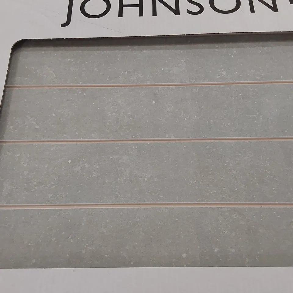 PALLET CONTAINING 40 CARTONS OF JOHNSONS YORK TILES IN FOSSIL - 5 PER PACK / 597X297X11MM