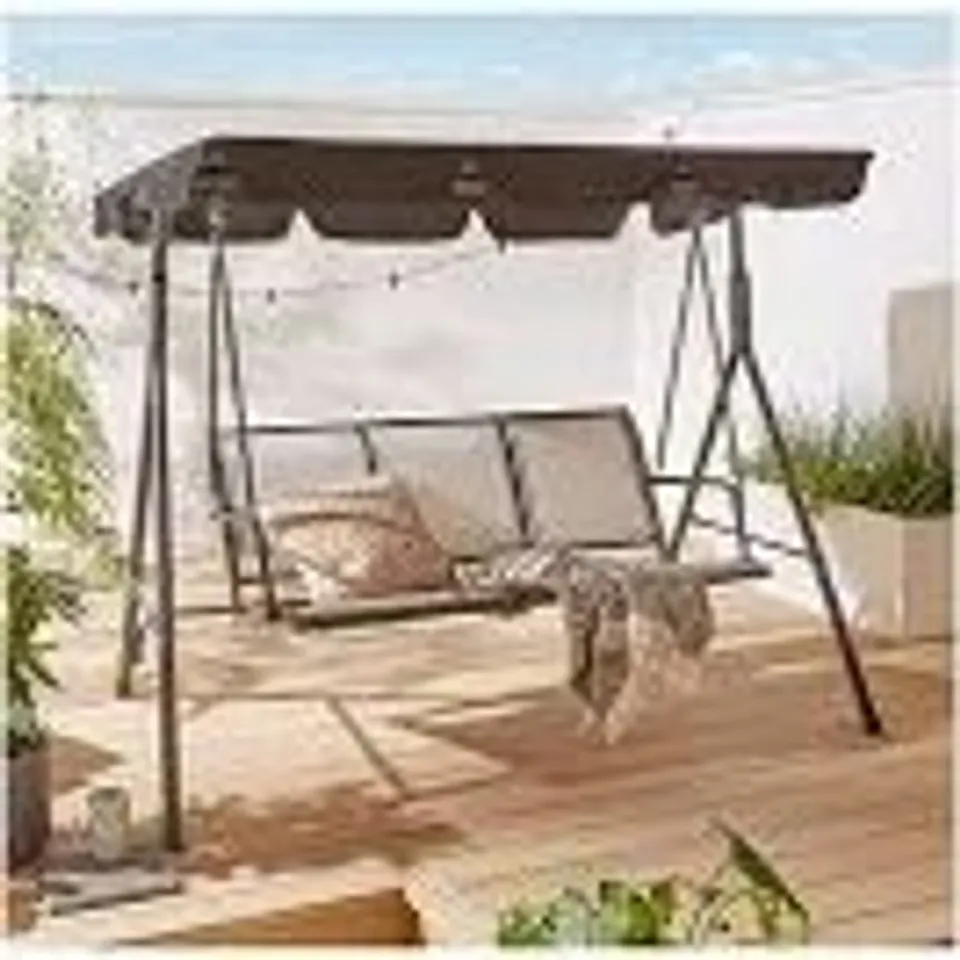 BOXED PROVINCE 3 SEATER SWING [COLLECTION ONLY] RRP £129