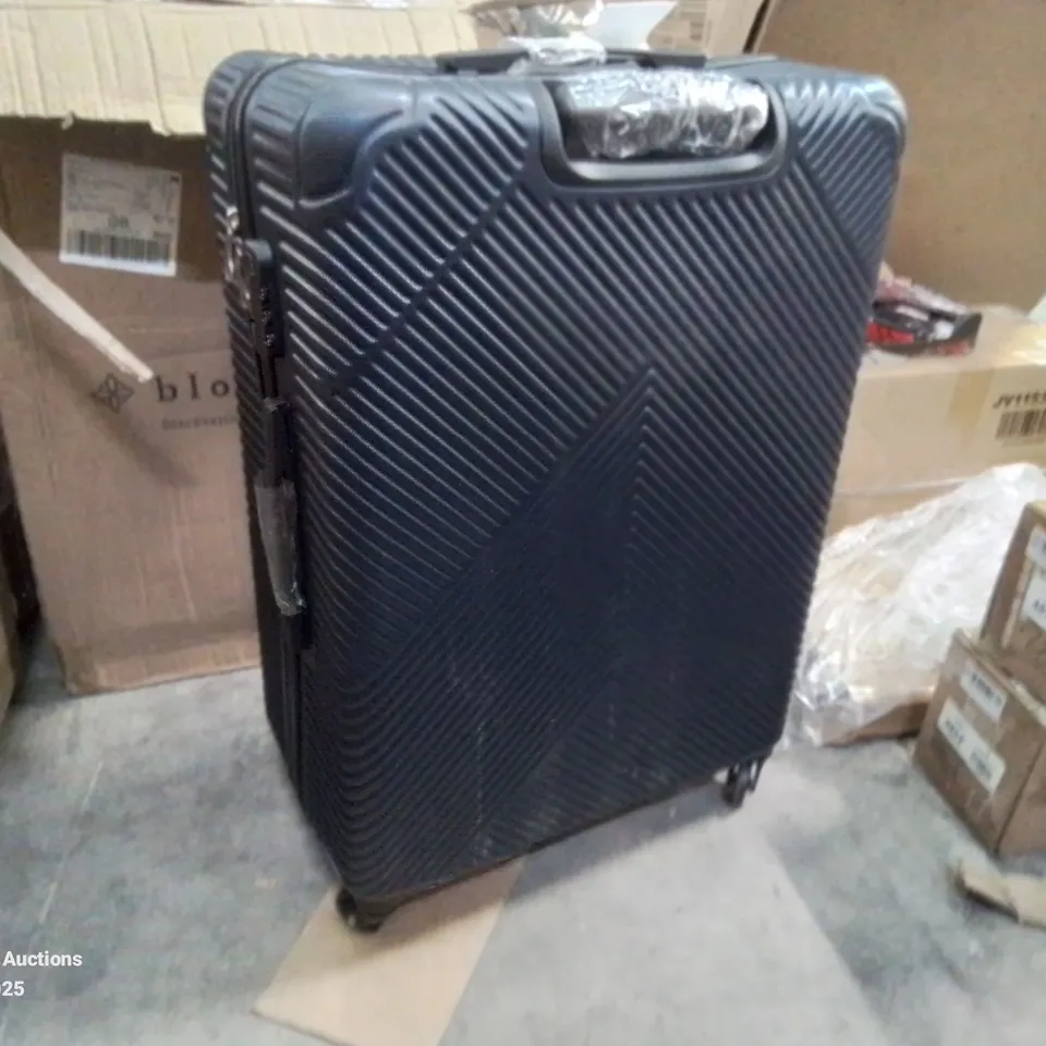 BOXED BLOOMLITE NAVY GRAY HARDSHELL SUITCASE 