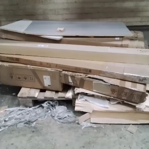 PALLET OF ASSORTED INCOMPLETE FURNITURE PARTS AND PIECES