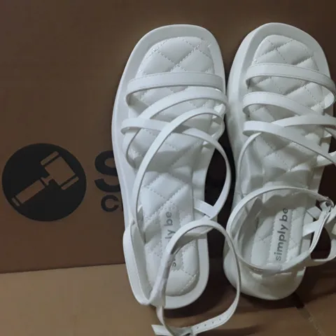 BOXED BRAND NEW SIMPLY BE PHOEBE EX WIDE SHOES SIZE 7 WHITE COLOUR APPROXIMATELY 6 PAIRS