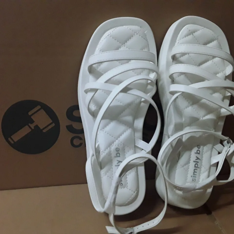 BOXED BRAND NEW SIMPLY BE PHOEBE EX WIDE SHOES SIZE 7 WHITE COLOUR APPROXIMATELY 6 PAIRS