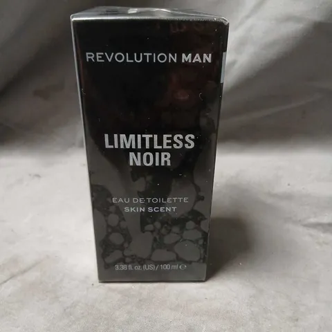 BOXED AND SEALED REVOLUTION MAN LIMITLESS NOIR EAU DE TOILETTE SKIN SCENT 100ML