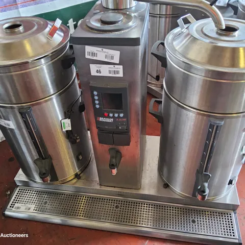 BRAVILOR BONAMAT B20-HV HOT WATER BOILER WITH 2 URNS