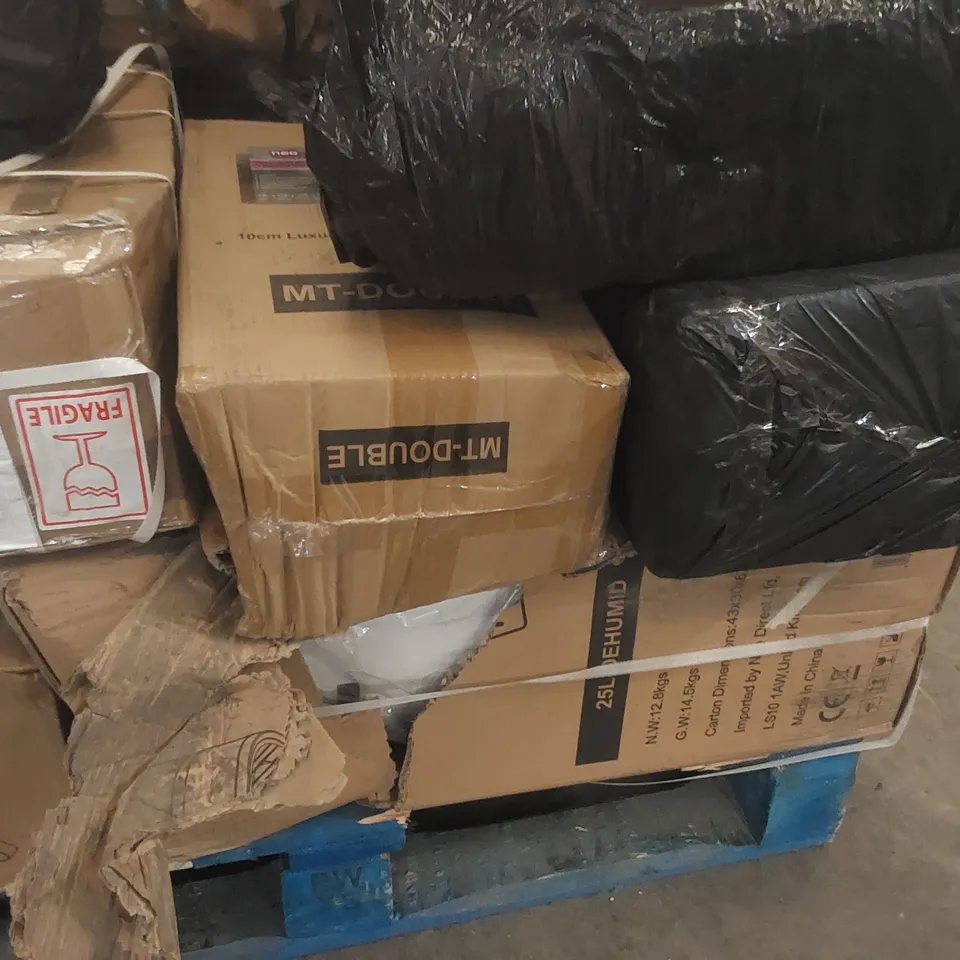 PALLET CONTAINING A LARGE QUANTITY OF ASSORTED FURNITURE PARTS ECT 