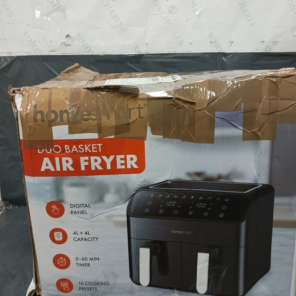 HOME SMART DUO BASKET AIR FRYER - COLLECTION ONLY 