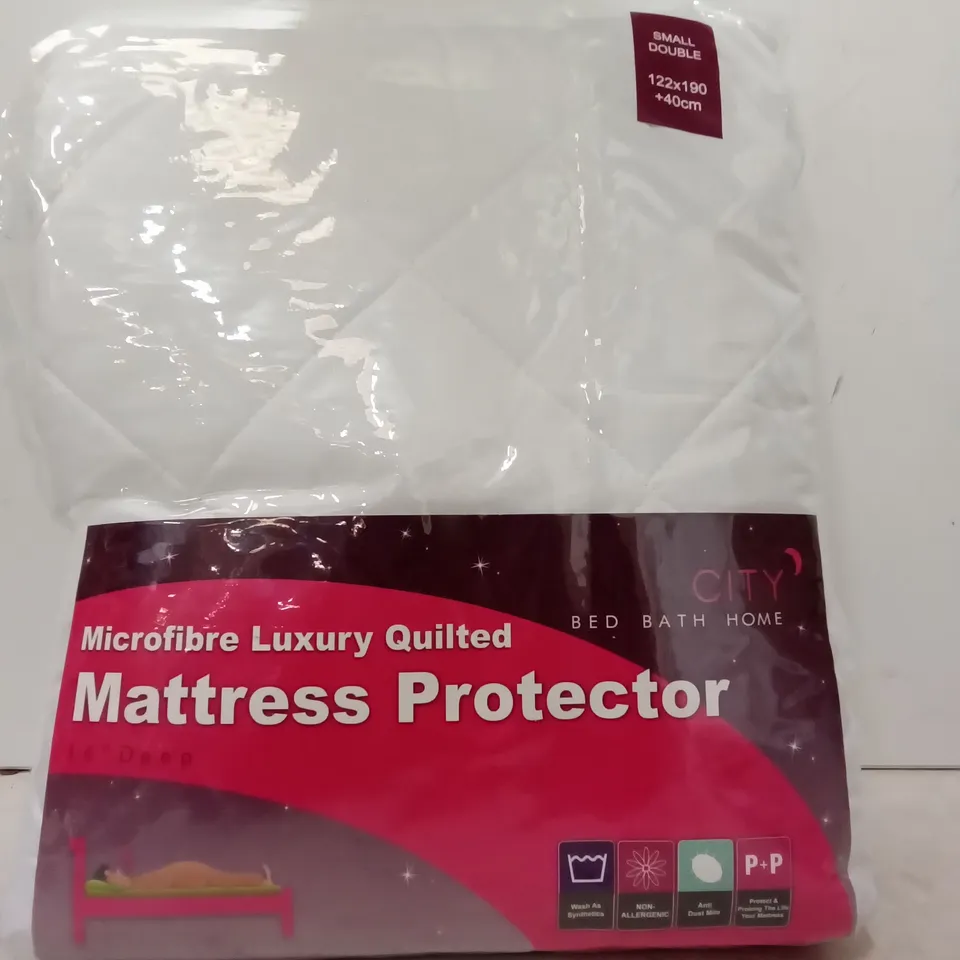SNUG CITY MICROFIBER LUXURY QUILTED DOUBLE MATRESS PROTECTOR 