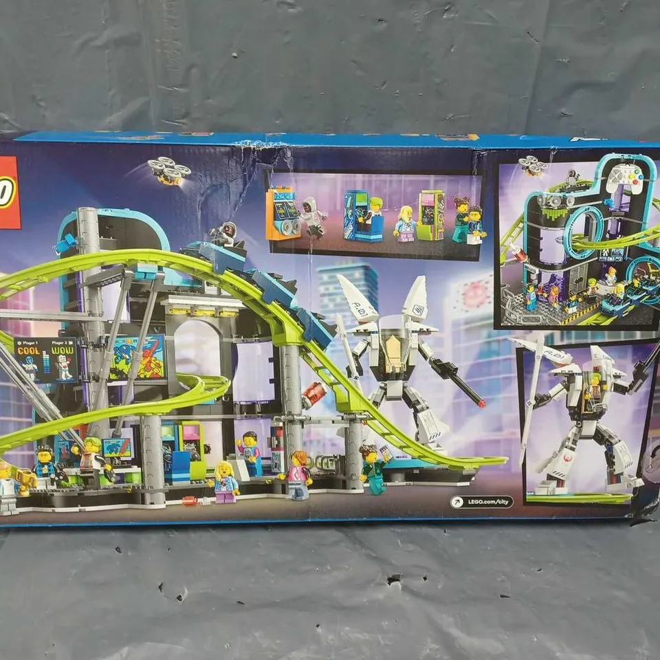 BOXED LEGO CITY ROBOT WORLD ROLLER-COASTER PARK TOY 60421 RRP £89.99