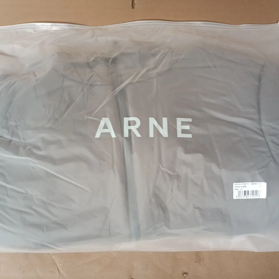 BAGGED ARNE WOMEN'S PUFFER WINDBREAKER IN SAGE SIZE MEDIUM