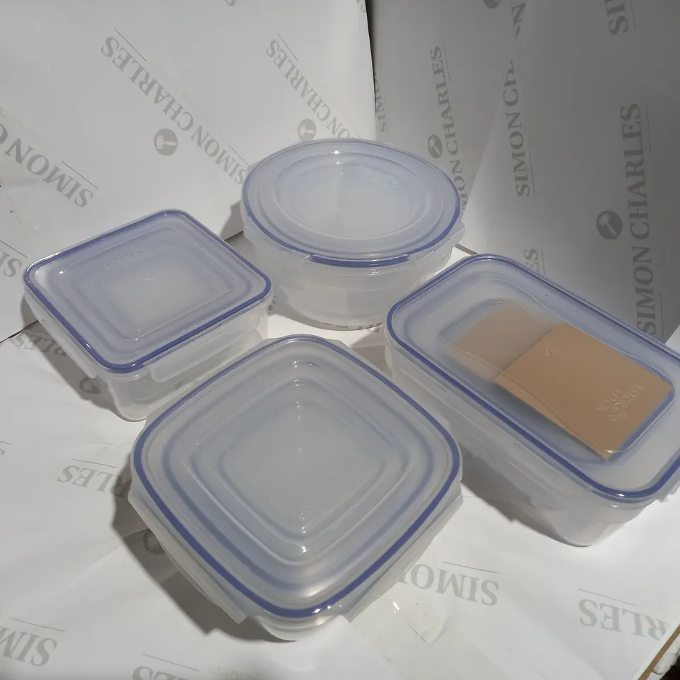 LOCK & LOCK PLASTIC FOOD STORAGE CONTAINERS