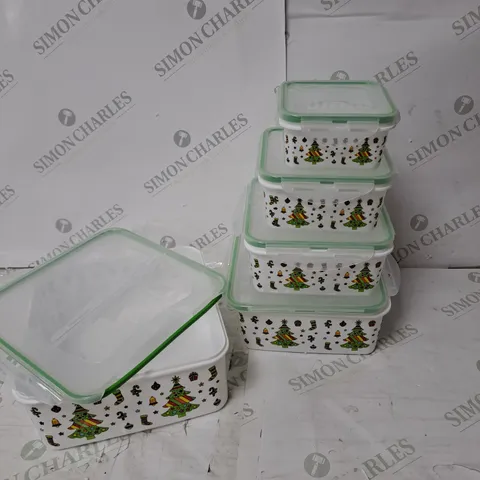 COOK'S ESSENTIALS SET OF 5 CHRISTMAS FOOD BOXES