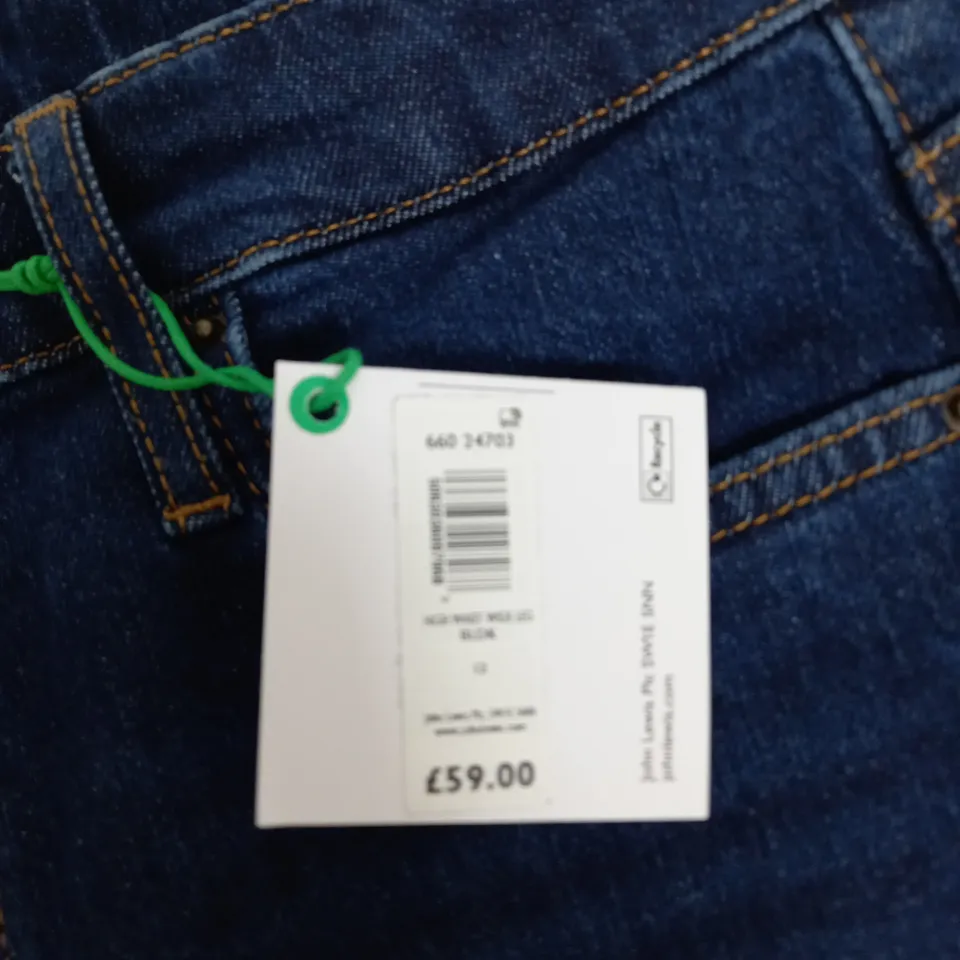 JOHN LEWIS HIGH WAIST DENIM JEANS SIZE 12