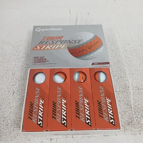 TAYLORMADE TOUR RESPONSE STRIPE GOLF BALLS – 12-BALL SET