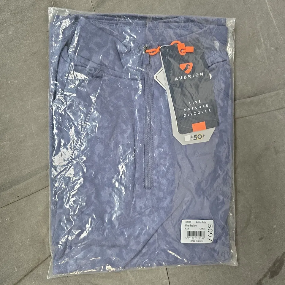 AUBRION REVIVE WINTER BASE LAYER IN BLUE SIZE LARGE