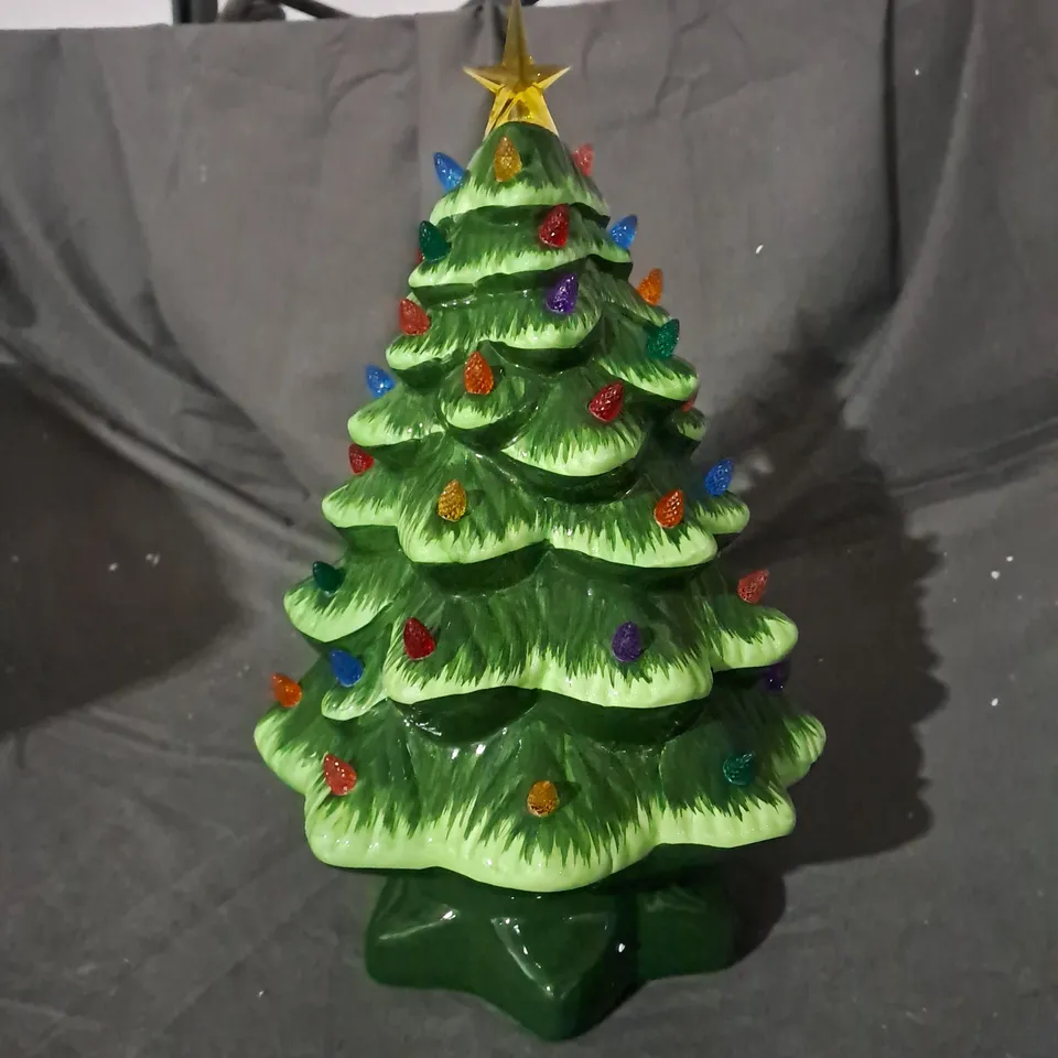 DECORATIVE FESTIVE LIGHT-UP TREE ORNAMENT