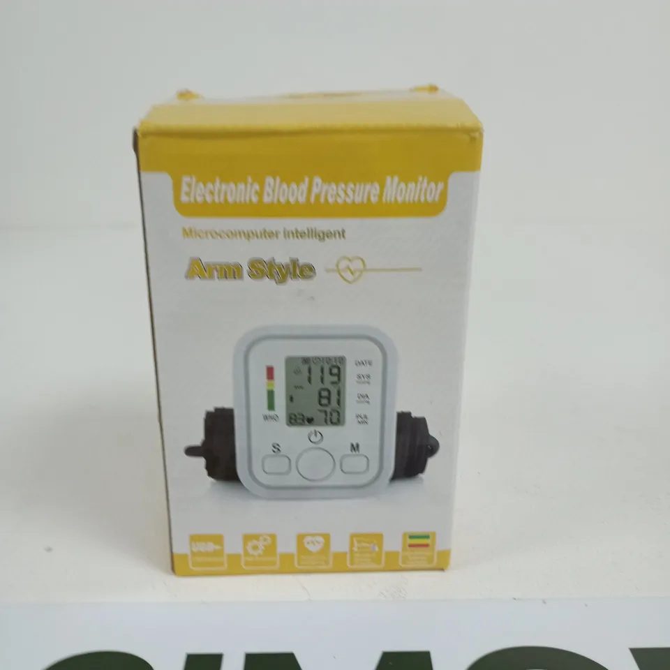 ELECTRONIC BLOOD PRESSURE MONITOR – ARM STYLE 