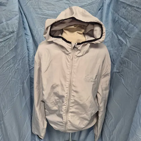 EA7 EMPORIO ARMANI ZIP HOODED JACKET IN GREY - EU MEDIUM