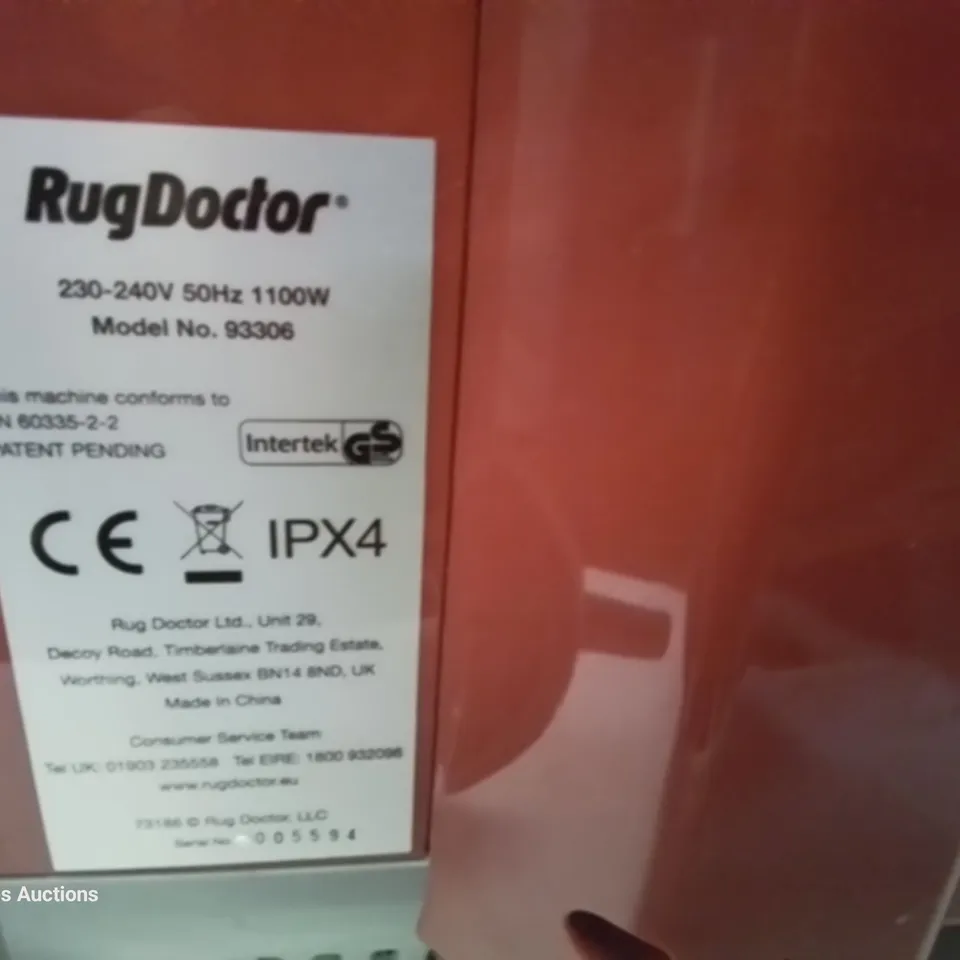 BOXED RUG DOCTOR PORTABLE SPOT CLEANER