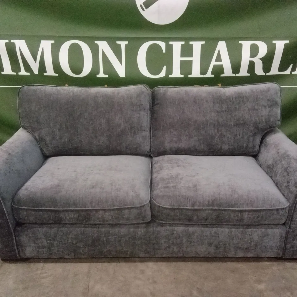 HARLOW 3 SEATER STANDARD BACK FABRIC SOFA - GREY RRP £649