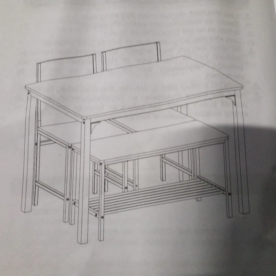 BOXED COSTWAY DINING TABLE SET