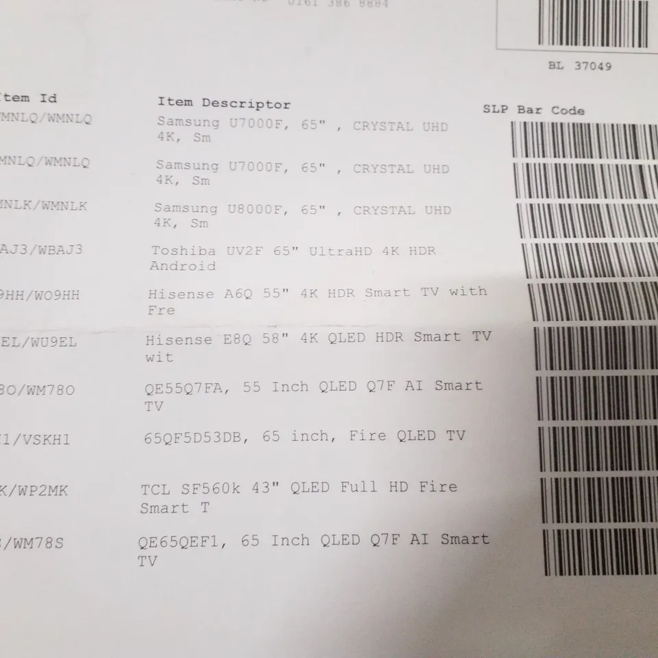 PALLET CONTAINING APPROXIMATELY 10 ASSORTED DAMAGED TVS