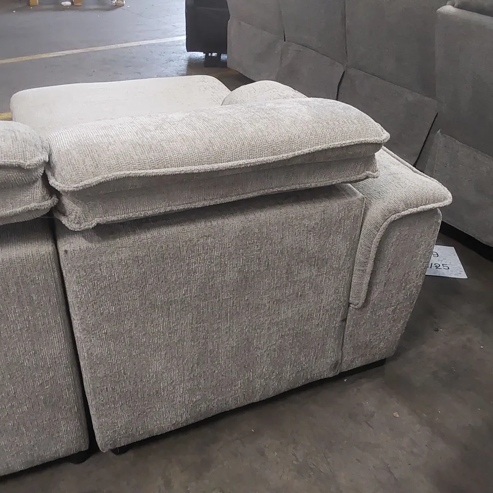 QUALITY DESIGNER FABRIC UPHOLSTERED CORNER SOFA BED WITH STORAGE