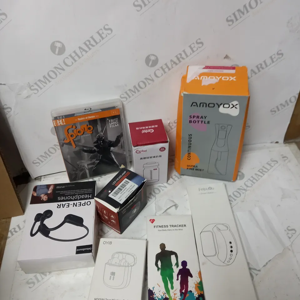 8 RANDOM ELECTRICAL ITEMS INCLUDING SMART WATCH, EARPHONES