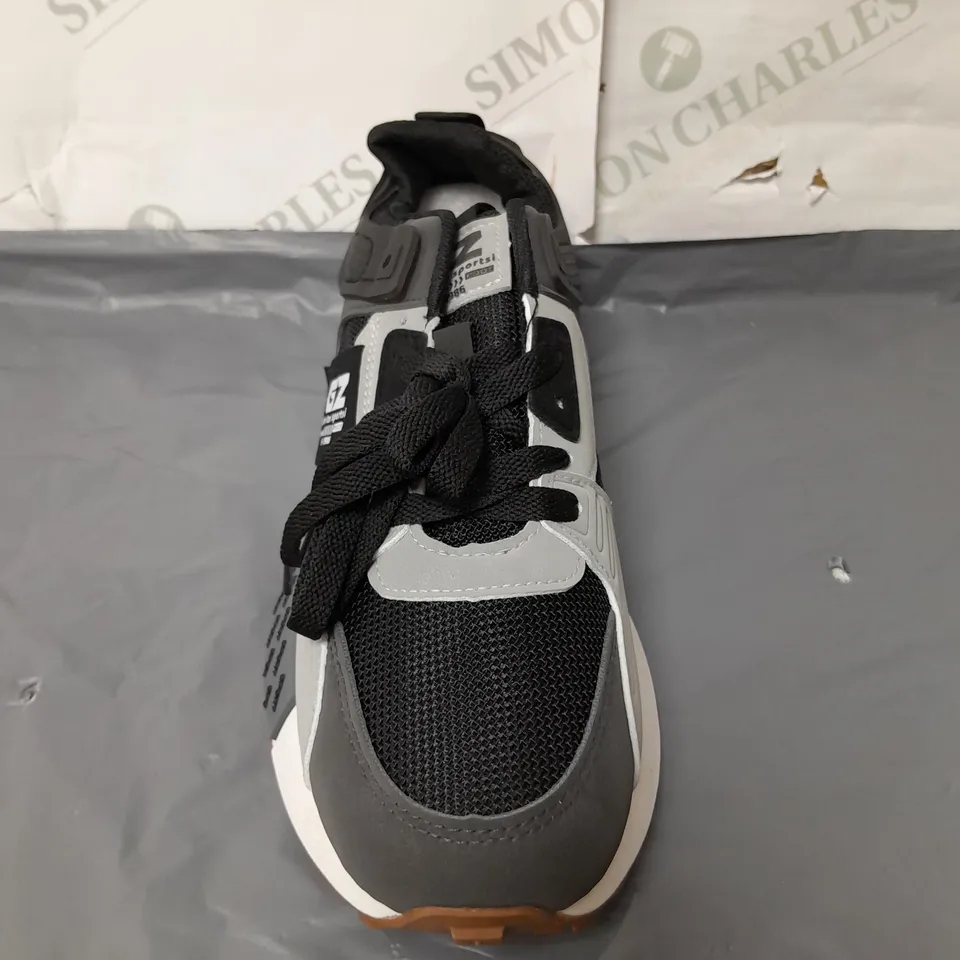 GZ SPORT MENS BLACK AND GREY TRAINERS SIZE EU 42