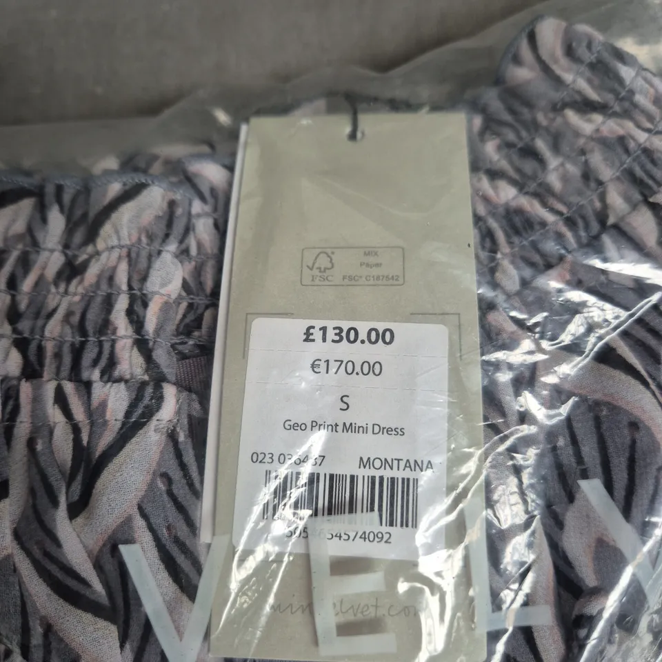 MINT VELVET PRINT MINI DRESS – UK SIZE S