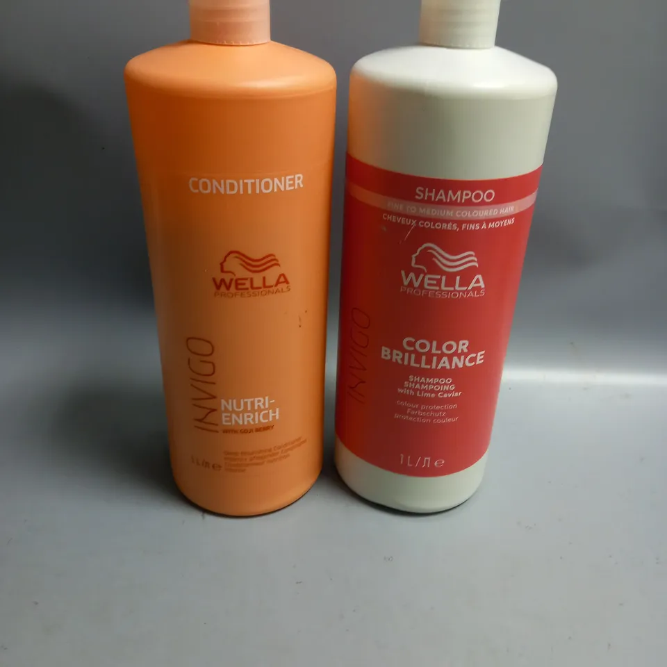 2 X WELLA PROFESSIONALS SHAMPOO AND CONDITIONER 1 LITRE