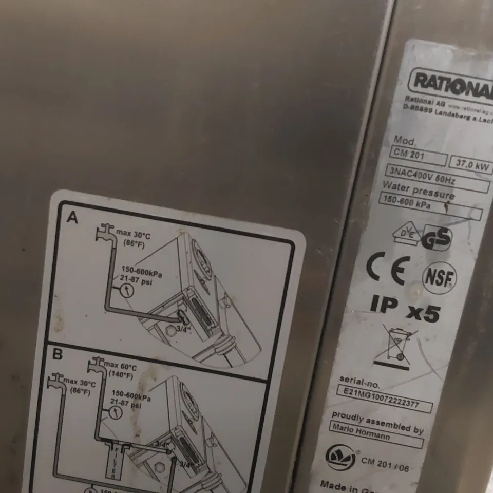 RATIONAL COMBIMASTER CM 201 COMMERCIAL COMBINATION OVEN