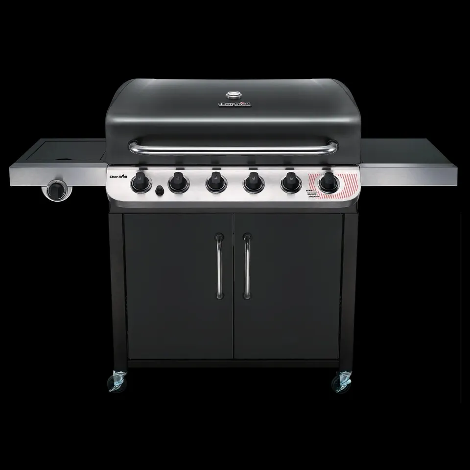 BOXED CHAR-BROIL 6 BURNER GAS GRILL - BLACK (1 BOX)