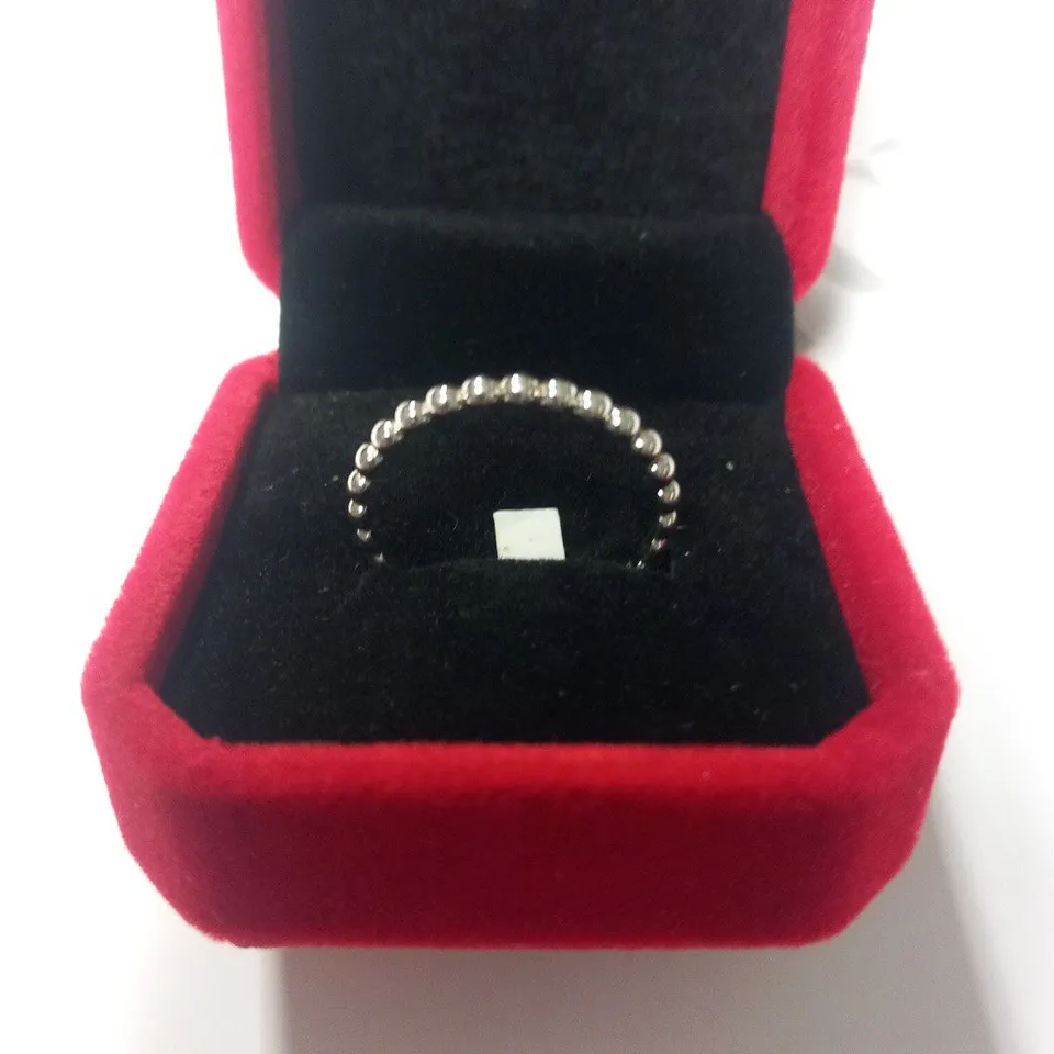 BERING STAINLESS STEEL BEAD RING SIZE 8
