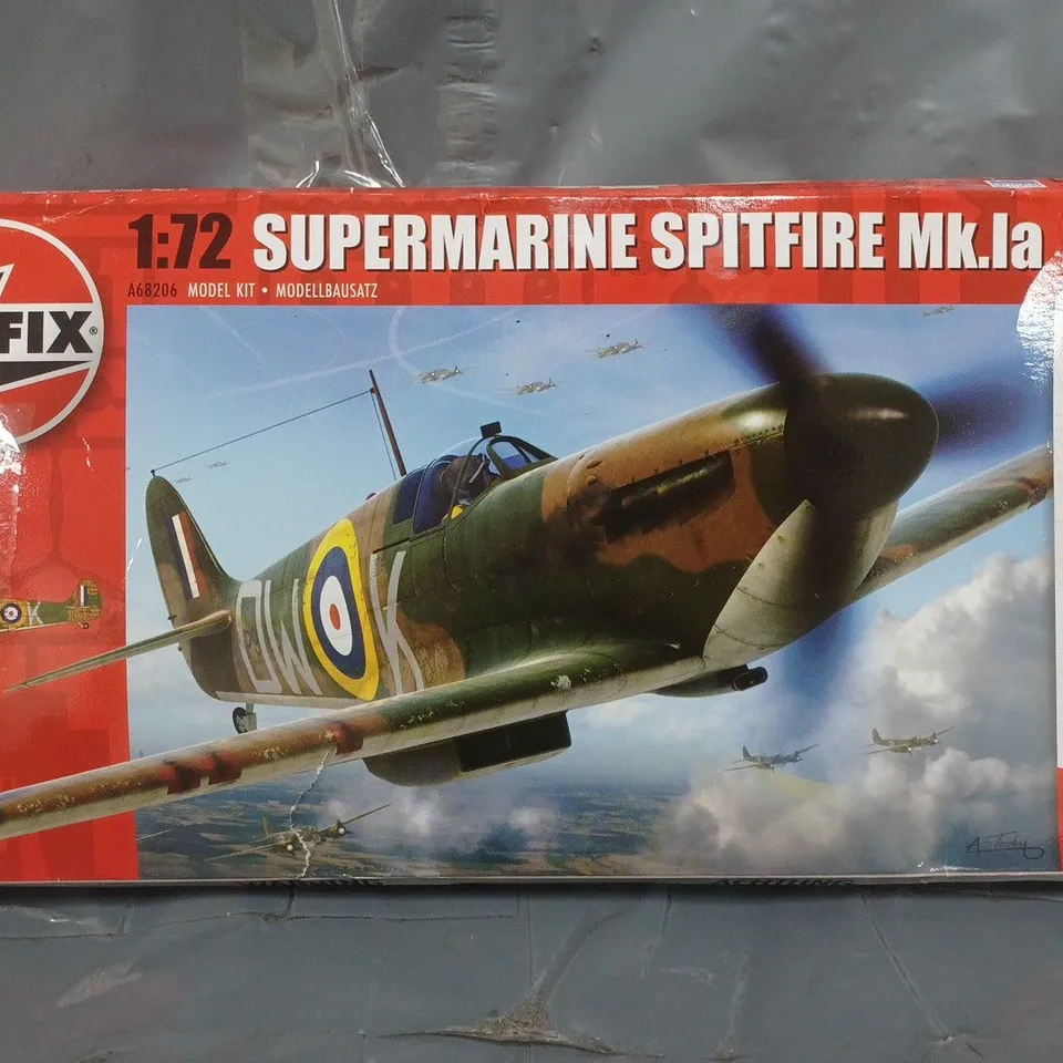 AIRFIX 1:72 SCALE SUPERMARINE SPITFIRE MK.IA MODEL KIT - A68206