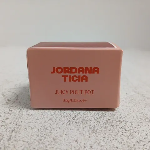 JORDANA LIP GLOSS POT – JUICY POT (BOXED) 3.6G