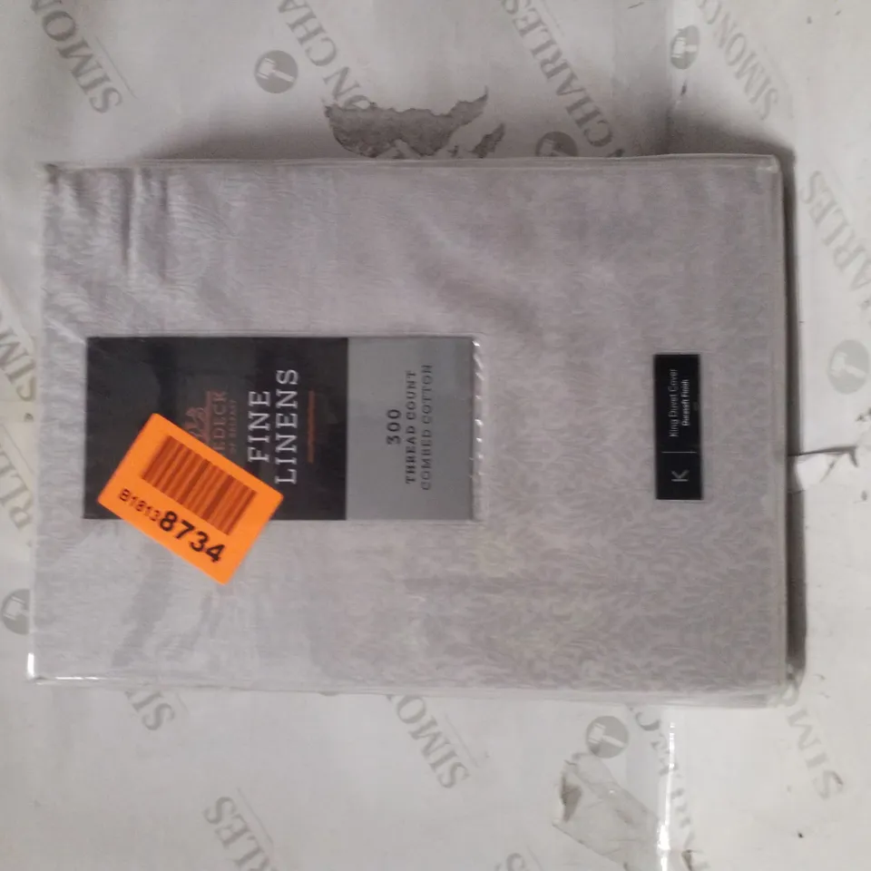 BRAND NEW SEALED TAHRA TC JACQUARD KINGSIZE DUVET COVER