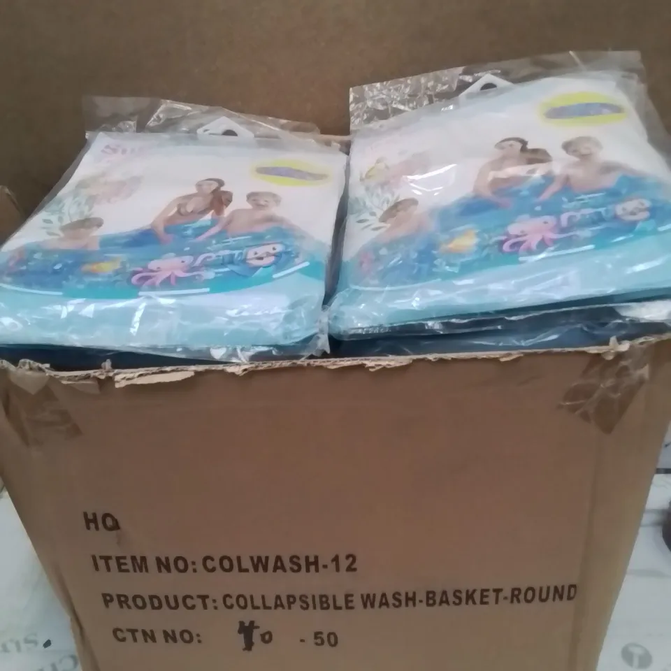 BOX CONTAINING LARGE AMOUNT OF BRAND NEW SUNCLUB 3-RING POOL 120 X 24CM