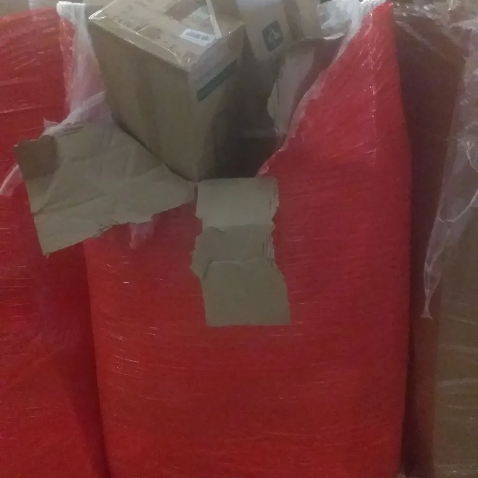 PALLET OF ASSORTED ITEMS INCLUDING AIR MULTIPLIER TOWER FAN, BLADELESS FAN, PLASTIC STORAGE CONTAINER