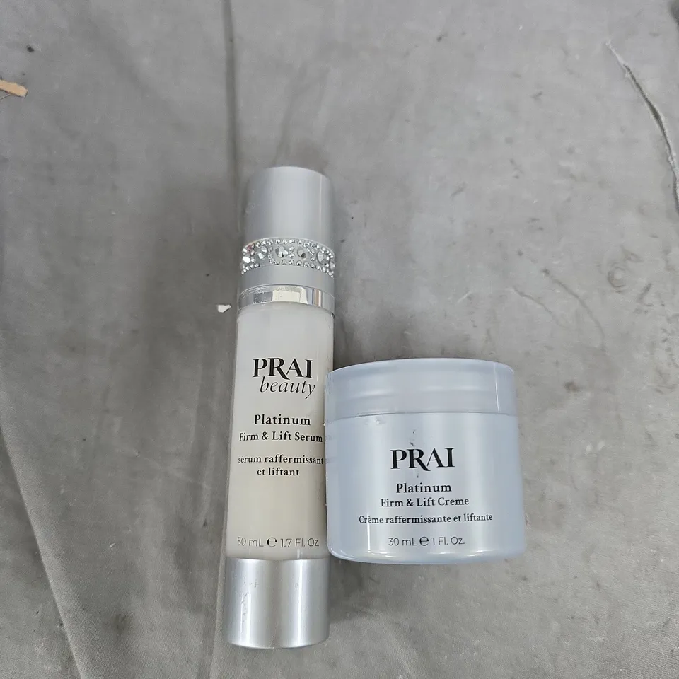 PRAI BEAUTY PLATINUM FIRM & LIFT SERUM (50ML) + CREME (30ML)