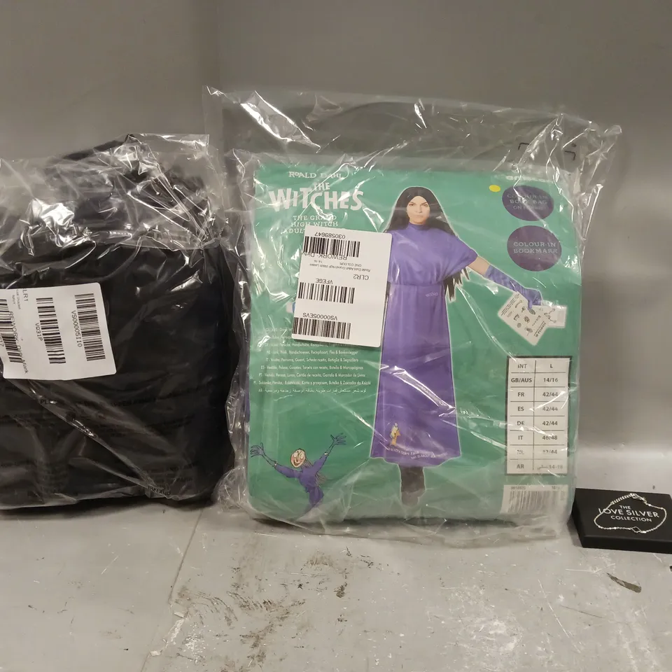 BOX OF APPROXIMATELY 5 ASSORTED ITEMS TO INCLUDE - SHACKET , ROALD DAHL THE WITCHES SIZE FR 42/44 , THE LOVE SILVER BRACELET ETC