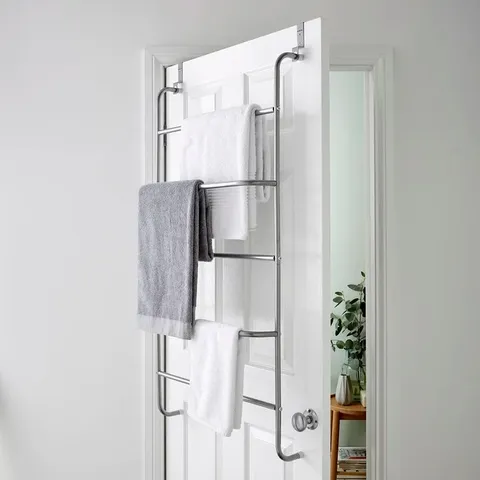 BOXED HOUSE OF HOME 5 TIER CURL OVER-THE-DOOR TOWEL RACK (1 BOX)