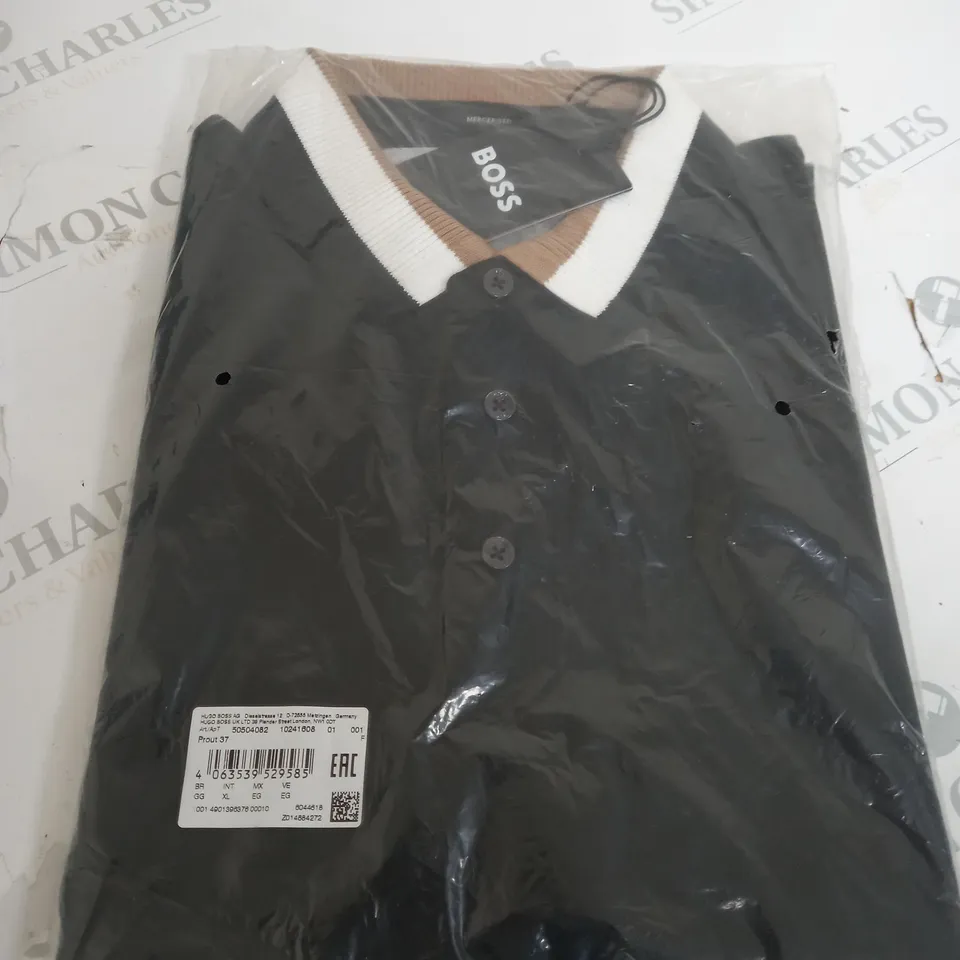 HUGO BOSS BLACK POLO SHIRT SIZE XL
