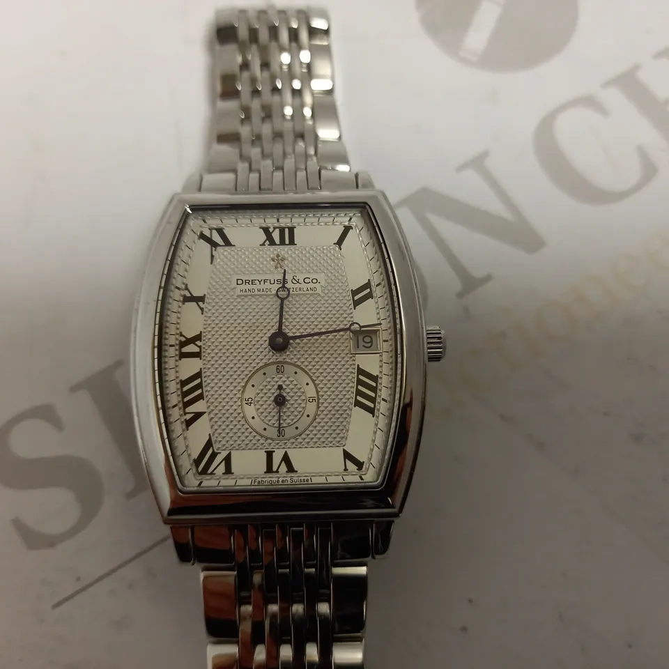 DREYFUSS&CO SERIES 1924 NO 454 SILVER EFFECT WRIST WATCH