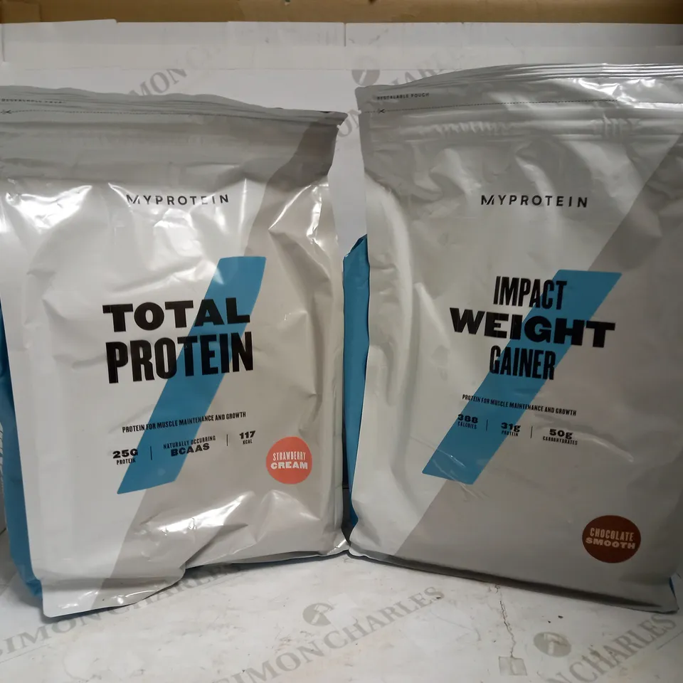 MYPROTEIN IMPACT WEIGHT GAINER 2.5.KG + TOTAL PROTEIN 2.5KG