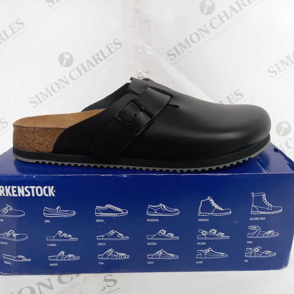 BOXED BIRKENSTOCK BOSTON BS IN BLACK- UK 8