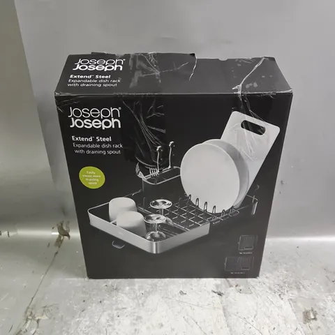 BOXED JOSEPH JOSEPH EXTEND STEEL DISH RACK